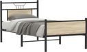 Maison Exclusive - Sommier sans matelas Chêne Sonoma 75x190 cm Matériau dérivé du bois