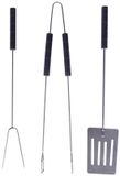 BBQ Collection Set d'outils BBQ - 3 pièces - Acier inoxydable - Inclus spatule, pince et fourchette à viande - 38 cm