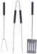 BBQ Collection Set d'outils BBQ - 3 pièces - Acier inoxydable - Inclus spatule, pince et fourchette à viande - 38 cm