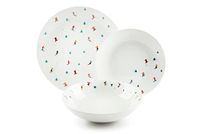 Excelsa Cortina tafelservies, 18-delig, porselein, voor 6 personen