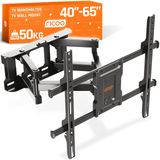 Support mural orientable inclinable universel pour téléviseur de 32 à 65 pouces - 50 kg max