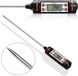Heble® Digitale Keukenthermometer - Zwart/Rood - RVS - 40 tot +280 graden Celsius