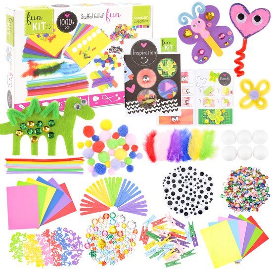 Vaessen Creative Knutselpakket - voor Kinderen - meer dan 1000 Items