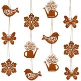 Tuindecoratie Métal rouillé Set van 12 Papillons, Oiseaux, Fleurs et Arrosoirs