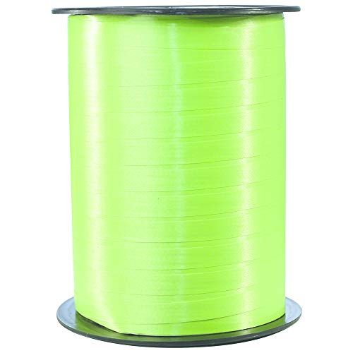 Clairefontaine 601719C spoel geschenklint glad (500 m x 7 mm, ideaal voor knutselprojecten en cadeaus) 1 stuk lichtgroen