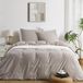 Dekbedovertrekset 240 x 220 cm - Brun - Microfibre ultra-douce
