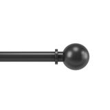 Umbra Bolas verstelbare gordijnroede, diameter 2,5 cm, 92-184cm, Matzwart