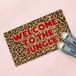 Fisura Paillasson Welcome to the Jungle - 40x70 cm - Fibre de coco & Vinyle - Imprimé léopard - Antidérapant