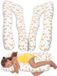 KomfortKissen™ Kids - Coussin ergonomique pour enfant - Forme en U - Arc-en-ciel/Blanc