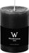 Wiedemann Bougie cylindrique/bougie pilier - Noir - 7 x 10 cm - 43 heures de combustion