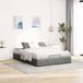 Maison Exclusive - Lit plateforme sans matelas, gris foncé, 140x190 cm, rembourré