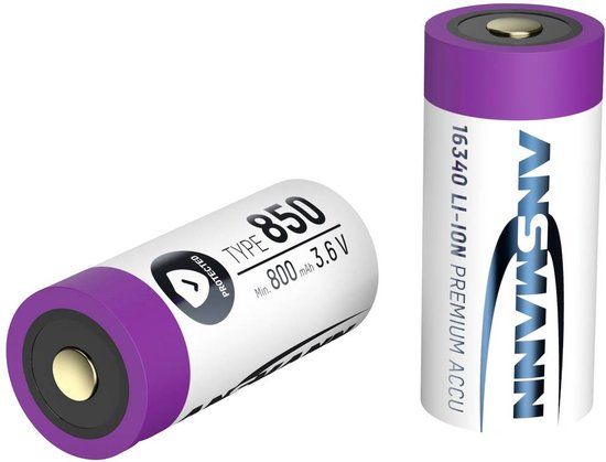 Ansmann 16340 Li-ion Oplaadbare Batterij - 3.6V 850mAh