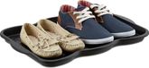 Merkloos Relaxdays schoenen lekbak klein - voor 2 paar - 50 x 38 cm - kunststof - zwart