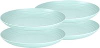 Plasticforte Rond bord/camping bord - Set van 4x stuks - D25 cm - mintgroen - kunststof