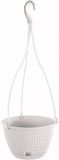 Prosperplast Bloempot Splofy hangend - wit - kunststof - 27 cm