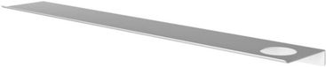 Hotbath &More Planchet 80 cm inclusief bevestigings rails met 1 uitsparing voor een zeepdispenser of beker Mat wit