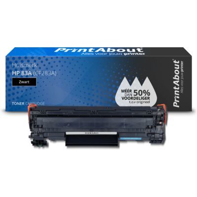 PrintAbout Huismerk HP 83A (CF283A) Zwarte Toner - Compatibel - 1750 Pagina's