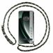 Tumundosmartphone Transparante beschermhoes voor de Realme GT 6/GT 6T 5G met koord, groen/goud