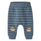NAME IT BABY gestreepte joggingbroek - blauw