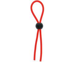 Dreamtoys All Time Favorites Stretchy Thin Lasso Penisring - Rood