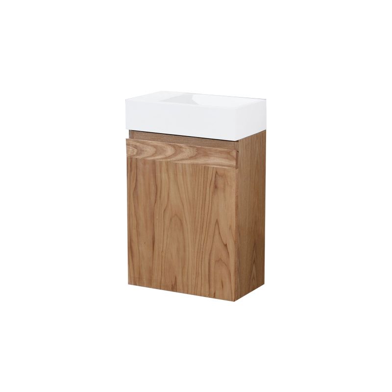 Badkamerplanet Fonteinkast Greeploos Nola Wood Eiken Toiletmeubel Rechtsdraaiend