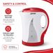 ZHC Bouilloire électrique - 1,7 litre - 2200 W - Blanc
