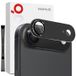 iPhone Air Protection complète de l'objectif de l'appareil photo en métal mat et verre trempé - Noir