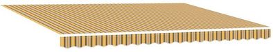 vidaXL Parasol électrique avec LED et capteur 4,5 x 3,5 m Jaune