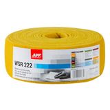 APP WS 222 Schuurvliesstof, 10 m x 100 mm, geel, fijnkorrelige schuurwol voor schuurmachines op hout, metaal, staal en roestvrij staal, korrel 1000-1200