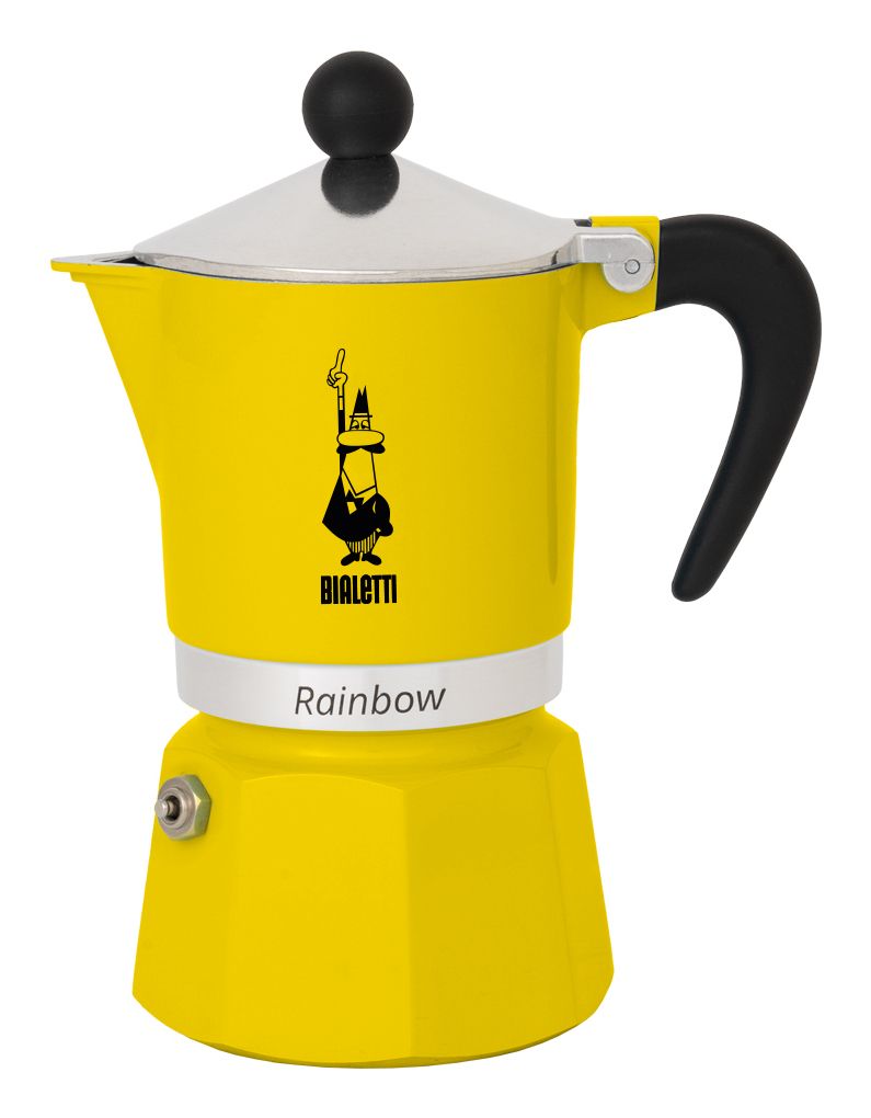 Bialetti Rainbow Geel Percolator 300ml - 6 kops