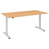 hjh OFFICE PRO Bureau | In Hoogte Verstelbaar | Beuken | 4032062176399