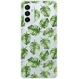 Samsung Galaxy M23 Feuilles de monstera Bedrukt siliconen hoesje