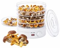 Blow- Voedseldroger voor groenten en fruit, vermogen 500 W, inclusief 6 roosters, temperatuurregeling 35-75 °C