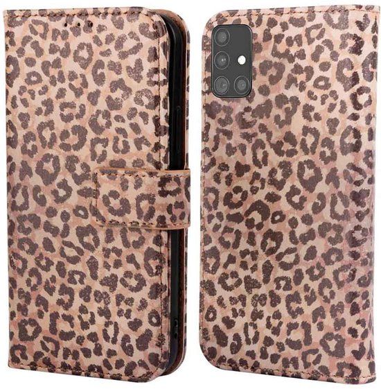 imoshion Hoesje - Geschikt voor Samsung Galaxy A51 - Design Bookcase smartphone - Leopard Mood