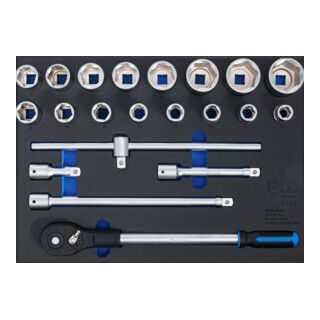 BGS Gereedschapswagenmodule 3/3: dopsleutelset - 20 mm (3/4") - 21-dlg.