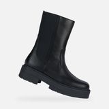 GEOX Spherica™ EC7 Enkellaarsjes Dames Zwart Imitatieleer Maat 40