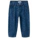 NAME IT MINI NMFBELLA barrel jeans met panterprint - middelblauw
