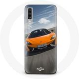 Maniacase Hoesje voor Samsung Galaxy A70 Formule 1 McLaren Oranje