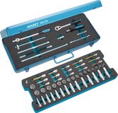 HAZET Jeu de douilles 888ZN | carré creux de 3/8 pouce (10 mm) | profil de traction à six pans extérieurs, profil de traction à douze pans extérieurs | 58 pièces | 1x5,5-1,6x10