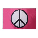 AZ FLAG Vredessymbool roze 150x90 cm Polyester 100D