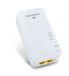 Metronic 495468 CPL-stopcontact wifi 600 MB/s met 2 Fast Ethernet-poorten 100 MB/s - wit