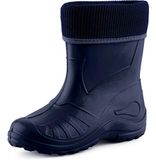 Ladeheid Kinder Regenlaarzen - Rubber - met Binnenschoen - EVA - Wasbare Binnenschoen - LA-KL-EVA-Kids - Donkerblauw - 33