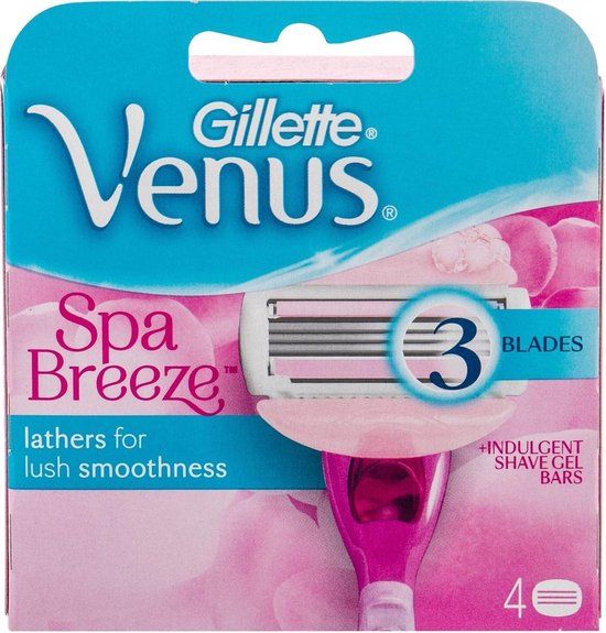 Gillette Venus Spa Breeze Razor Blades - 4 stuks