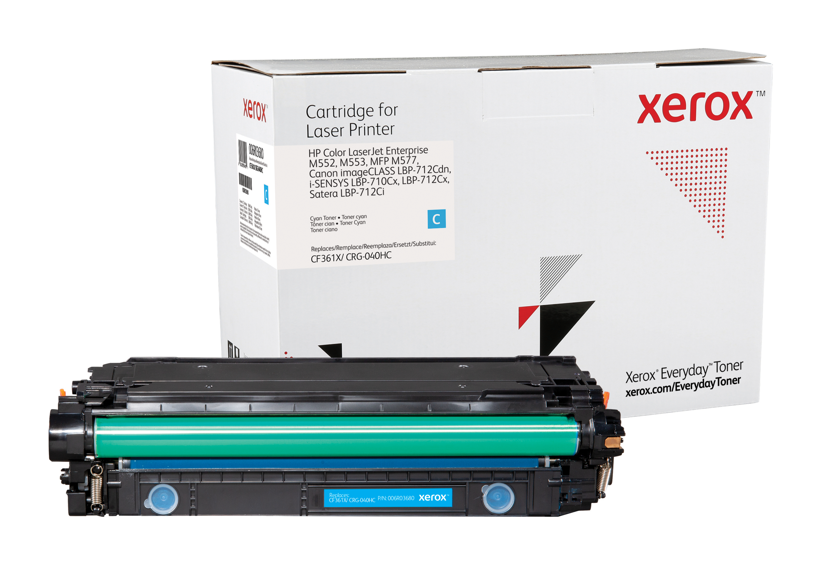 Xerox Everyday Cyaan Toner vervangt de HP 508X (CF361X/ CRG-040HC)