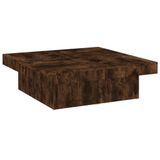 VidaXL Salontafel 90x90x28 cm Gerookt Eiken