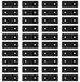 40 Pièces Pieds de meuble - Plastique Noir 5 x 2 x 1 cm