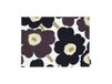 Marimekko Set de dessous de plat Pieni Unikko en acrylique Blanc-gris foncé-beige
