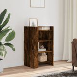 vidaXL Dressoir, bewerkt hout, gerookt eiken, 45x35x75 cm