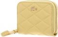 LACOSTE Portefeuille en cuir Crocodelle Zip Coin Wallet Soja moutarde