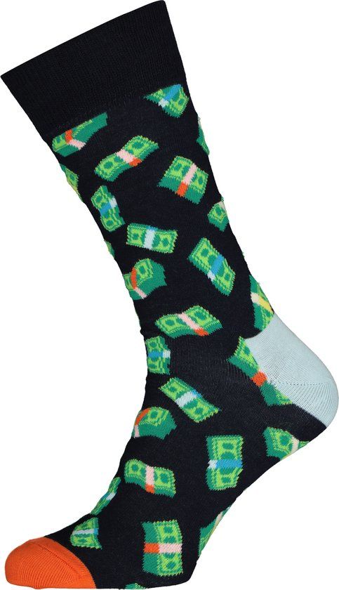 Happy Socks Sokken Money Money - Maat 41-46 - Heren - Grappige sokken - Halfhoge sokken